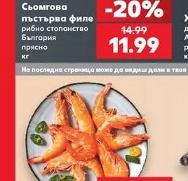Сьомгова пъстърва филе