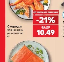 Скариди бланширани