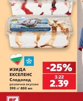 ИЗИДА ЕКСЕЛЕНС Сладолед