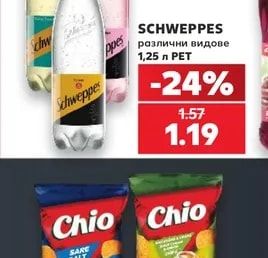 SCHWEPPES Различни видове