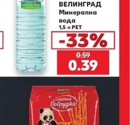 ВЕЛИНГРАД Минерална вода