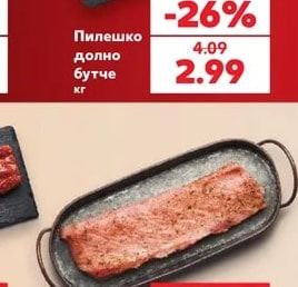 Пилешко долно бутче