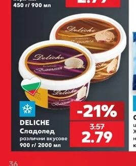 ЧЕРНОМОРЕЦ Сладолед с какао, фъстъци и портокалови корички