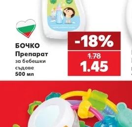 БОЧКО Препарат за бебешки съдове