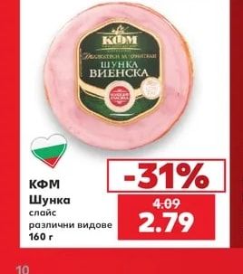 КФМ Шунка слайс различни видове