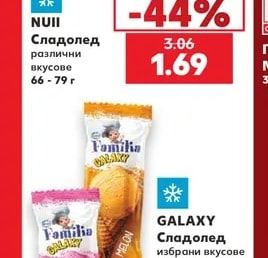 NUII Сладолед различни вкусове