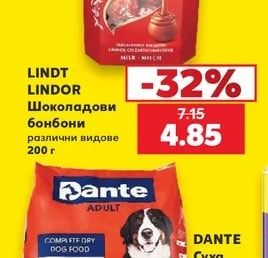 Шоколадови бонбони различни видове