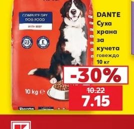 Суха храна за кучета говеждо