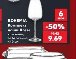Комплект чаши Anser