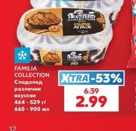 FAMILIA COLLECTION Сладолед различни вкусове