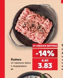 Кайма от свинско месо с подправки