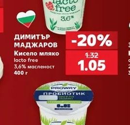 ДИМИТЪР МАДЖАРОВ Кисело мляко lacto free