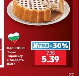 BACI DOLCI Торта Тирамису с Амарето