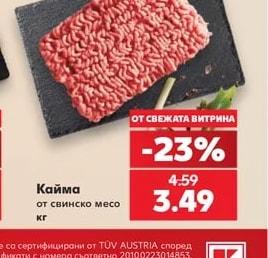 Кайма от свинско месо