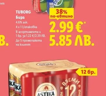 TUBORG Бира