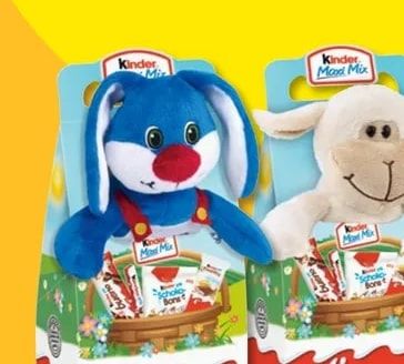 KINDER Плюшена играчка с шоколадови лакомства