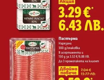 Пастърма Нарязана