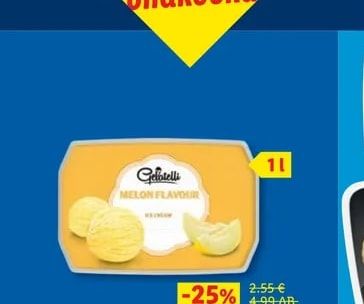 Gelatelli Сладолед С вкус на пъпеш