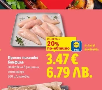 Прясно пилешко бонфиле