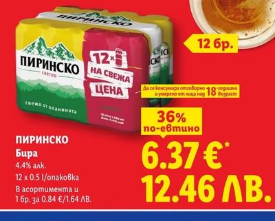 ПИРИНСКО Бира