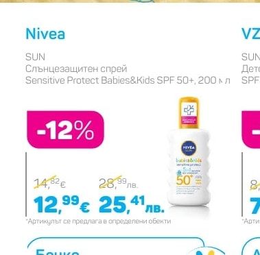 Nivea SUN Слънцезащитен спрей Sensitive Protect Babies&Kids SPF 50+