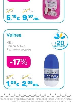 Velnea BODY CARE Дамска еднократна самобръсначка с 5 ножчета