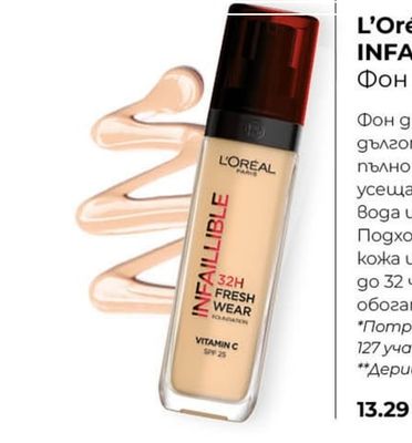 L'Oréal Paris INFAILLIBLE Фон дьо тен