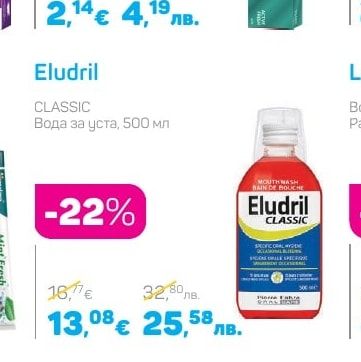 Eludril Вода за уста