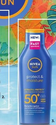 Nivea Sun PROTECT & MOISTURE Слънцезащитен хидратиращ лосион за тяло SPF50+