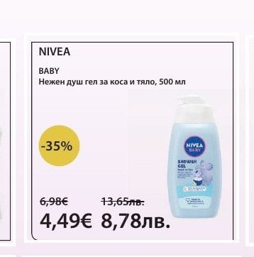 NIVEA Нежен душ гел за коса и тяло