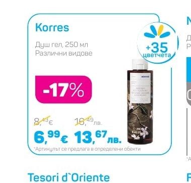 Korres Душ гел