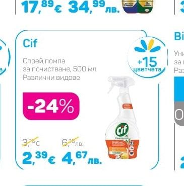 Cif Спрей помпа за почистване