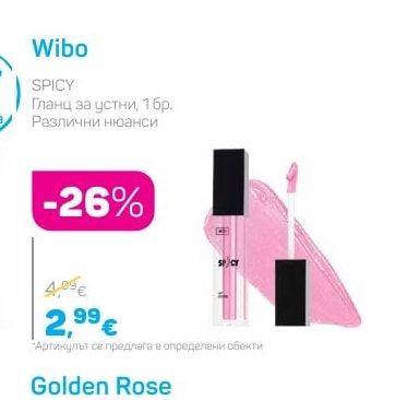 Wibo SPICY Гланц за устни