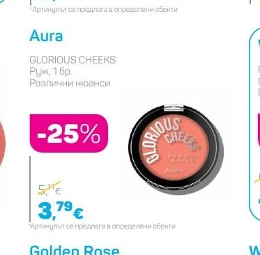 Aura GLORIOUS CHEEKS Руж