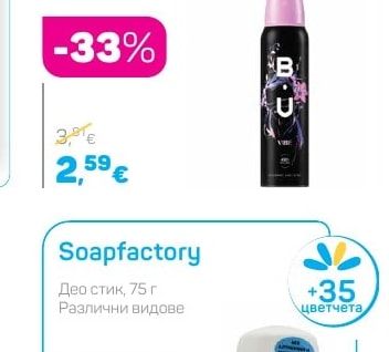 B.U Дамски део спрей