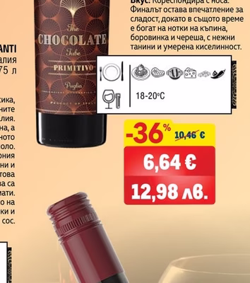 CHOCOLATE TUBE CHOCOLATE TUBE Примитиво