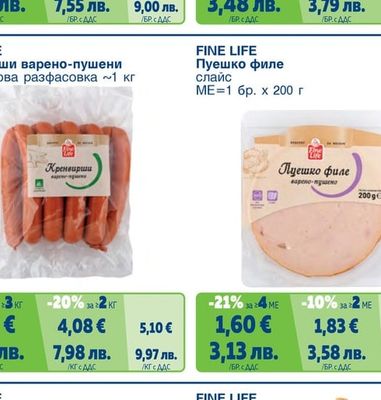 FINE LIFE Суджук телешки вакуум