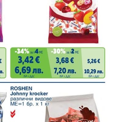 ROSHEN Бонбони Yogurtini