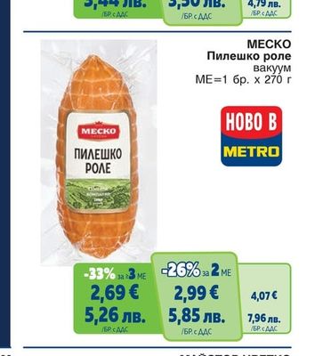 МЕСКО Пилешко роле вакуум