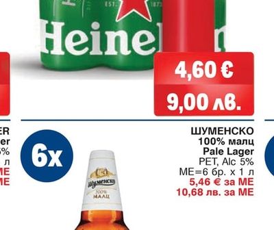 ШУМЕНСКО ШУМЕНСКО 100% малц Pale Lager