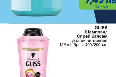 GLISS Шампоан/Спрей балсам