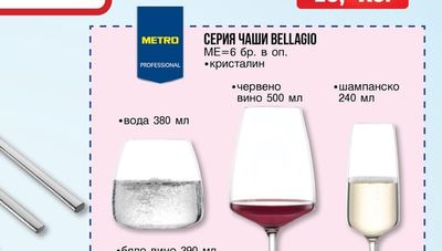 СЕРИЯ ЧАШИ BELLAGIO