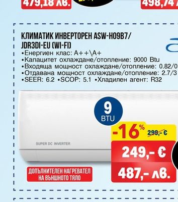 Electrolux ИНВЕРТОРЕН КЛИМАТИК EACS/I-12HEF/N8 EEC