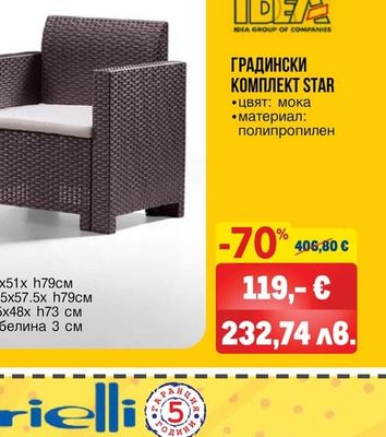 ГРАДИНСКИ КОМПЛЕКТ ROMA