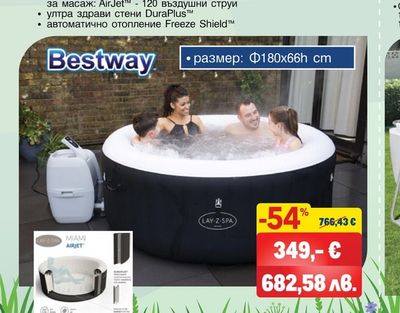 Bestway НАДУВАЕМ БАСЕЙН ДЖАКУЗИ МІАМІ