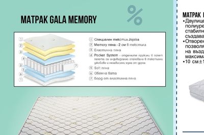 МАТРАК GALA MEMORY