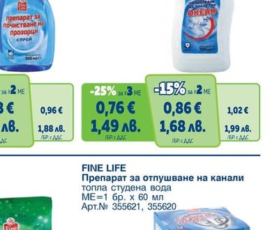 FINE LIFE WC гел Океан, Бор