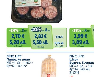 FINE LIFE Свински кюфтета