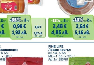 FINE LIFE Кифлички шоколад, ванилия, ябълков мармалад