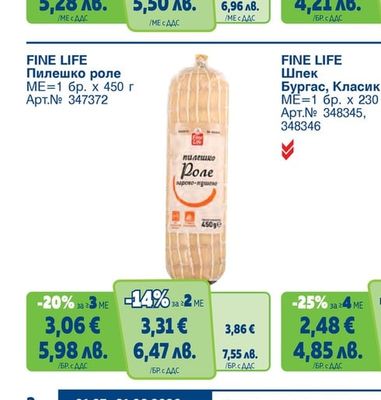 FINE LIFE Свински кюфтета